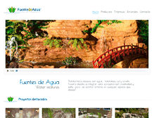 Tablet Screenshot of fuentedeagua.cl